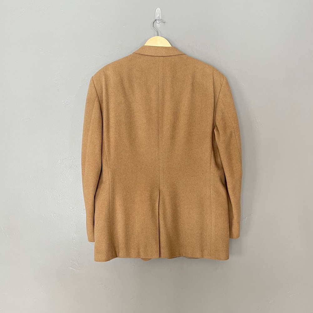 Vintage Stafford Camel Hair Wool Blend Tan Sport Coat Blazer Jacket Men’s 44R - Picture 6 of 14